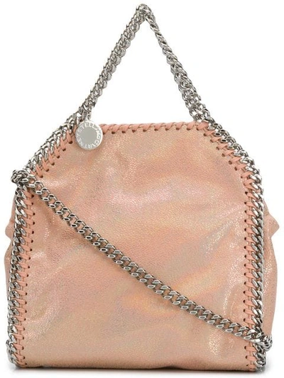 Stella Mccartney Tiny Falabella Tote Bag In Orange