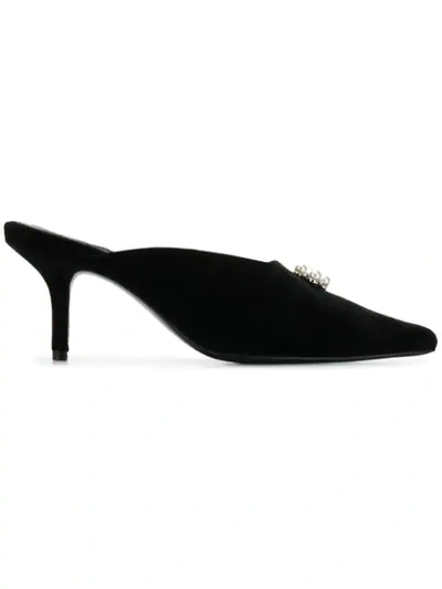 Dorateymur Groupie Ballroom Mules In Black