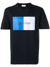 Calvin Klein Logo Print T In Black