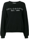 Philosophy Di Lorenzo Serafini Embroidered Logo Sweatshirt In Black