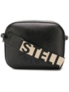 Stella Mccartney Logo Strap Camera Bag - Black