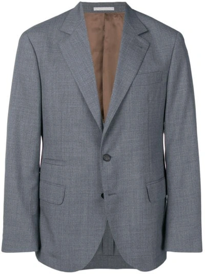 Brunello Cucinelli Oversized Suit Jacket In Grey