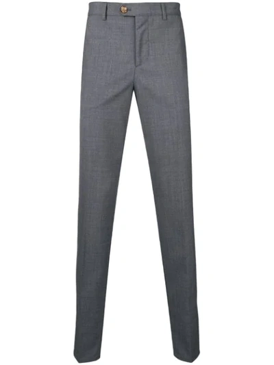 Brunello Cucinelli Slim-fit Tailored Trousers In Grey