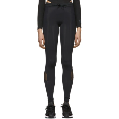 Y-3 Leggings Mit Logo-print In Black