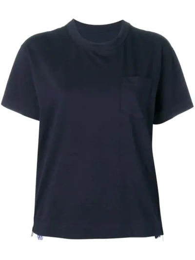 Sacai Chest Pocket T In Blue