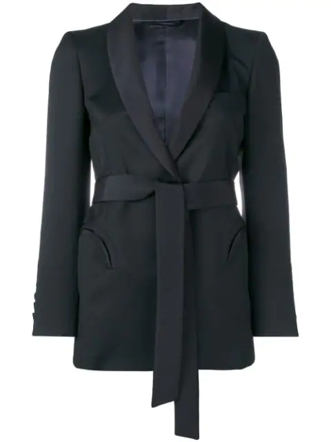 BlazÉ Milano Davos Fitted Blazer In Black | ModeSens
