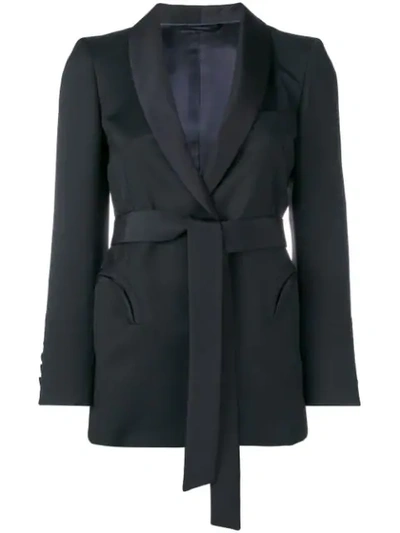 Blazé Milano Davos Fitted Blazer In Black