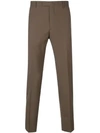 Prada Classic Tailored Trousers In Brown