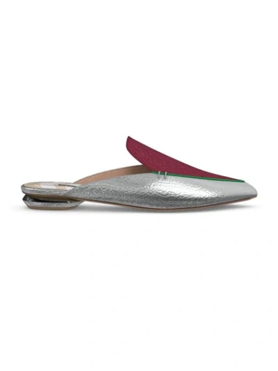 Nicholas Kirkwood Customisable Beya Mules In Silver