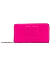 Givenchy Embossed Logo Long Purse In Pink