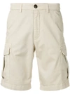Eleventy Slim-fit Cargo Shorts In Neutrals