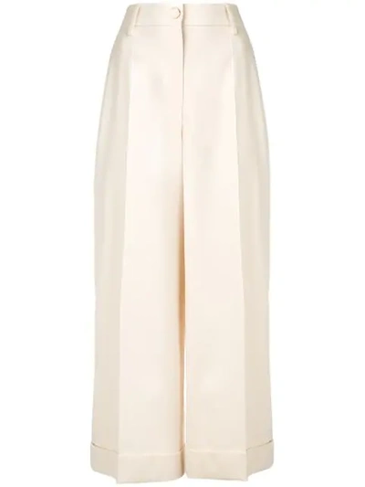 Valentino Tailored Culottes In Dc4 Panna