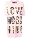 Love Moschino Cheerleader Logo T In Pink