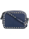 Valentino Garavani Rockstud Crossbody Bag In Blue