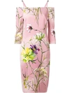 Blumarine Floral Print Dress In Pink