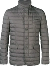 Herno Quilted Jacket In Grey