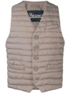 Herno Quilted Gilet In Grey