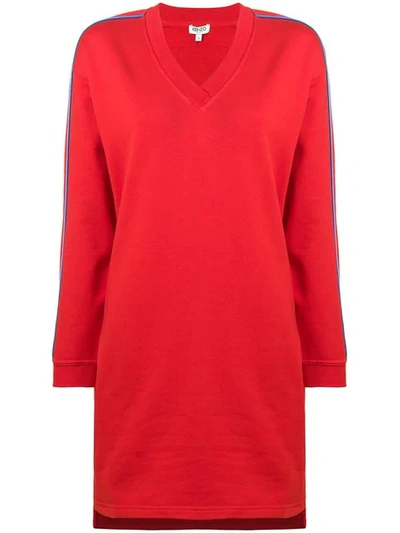 Kenzo Short Sweatshirt Dress - Red