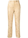 Etro Cropped Tailored Trousers In Neutrals