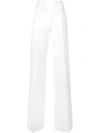 Max Mara High Waisted Trousers In White