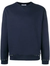 Valentino Rockstud Sweatshirt In Blue