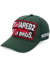 Dsquared2 Embroidered Superior Baseball Cap In Green