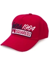 Dsquared2 Twins 1964 Baseball Cap In Red