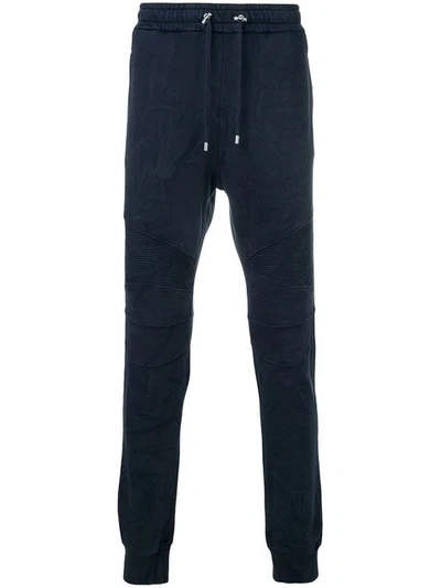 Balmain Biker Track Pants In Blue