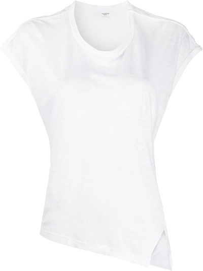 Isabel Marant Étoile Asymmetric Hem T-shirt In White