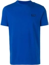 Ea7 Logo Print T In Blue