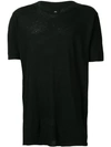 Thom Krom Longline Plain T-shirt In Black