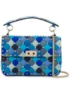 Valentino Garavani Rockstud Spike Tote In Blue