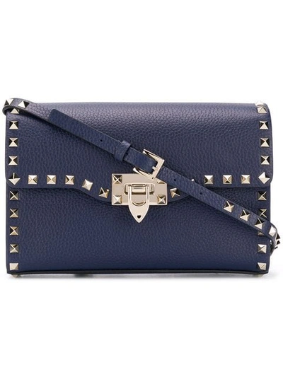 Valentino Garavani Valentino  Rockstud Crossbody Bag - Blue