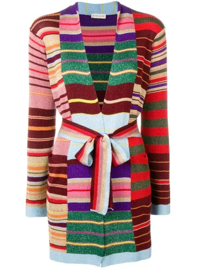 Etro Striped Rainbow Serpent Sweater In 8000 Mult
