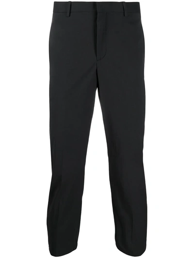 Neil Barrett Elasticated-ankle Tailored Trousers In Nero