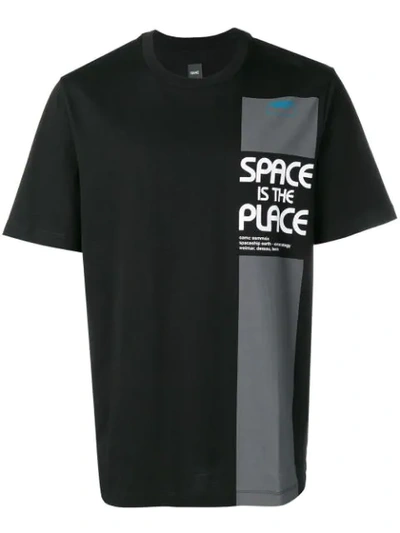 Oamc Graphic Print T-shirt In Black