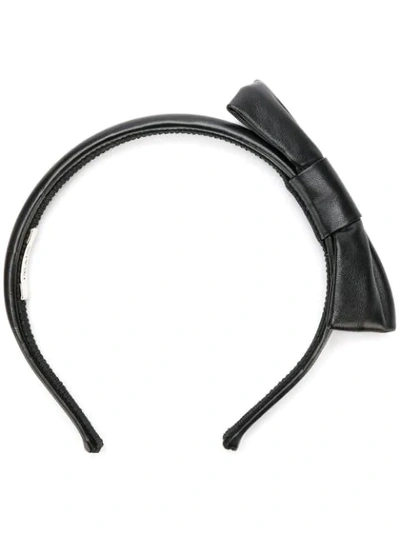 Prada Bow Detail Hairband In Black
