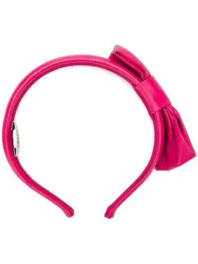 Prada Bow Detail Hairband In Pink