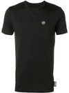 Philipp Plein Logo Patch T-shirt In Black