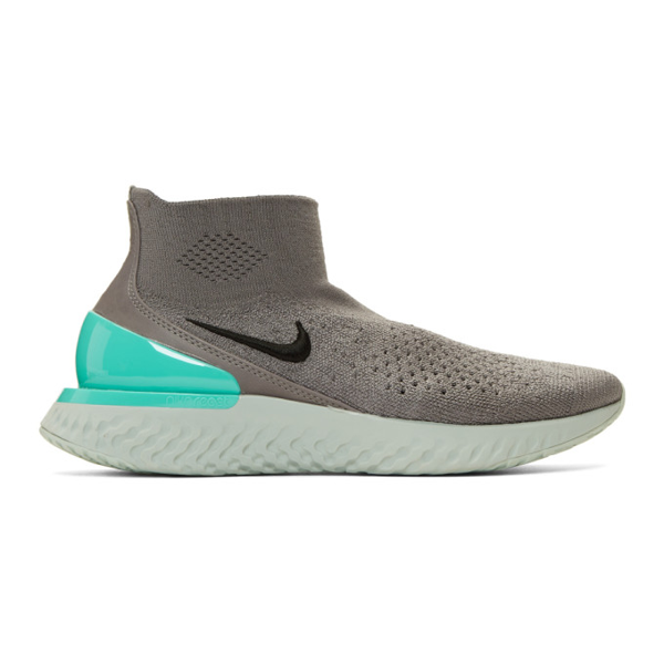 rise react flyknit sock sneaker