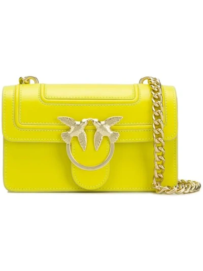 Pinko Love Simply Mini Handbag In Yellow