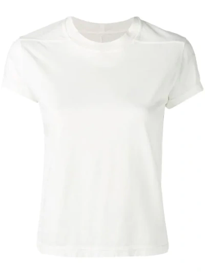 Rick Owens Drkshdw Cropped Casual T In White