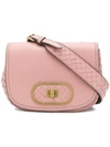Bottega Veneta Crossbody Satchel Bag In Pink