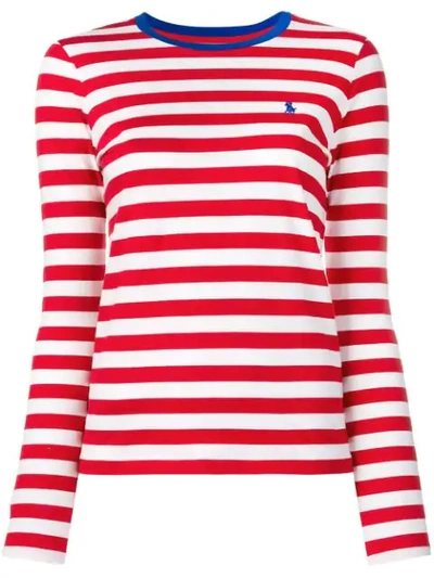 Polo Ralph Lauren Striped T In Red
