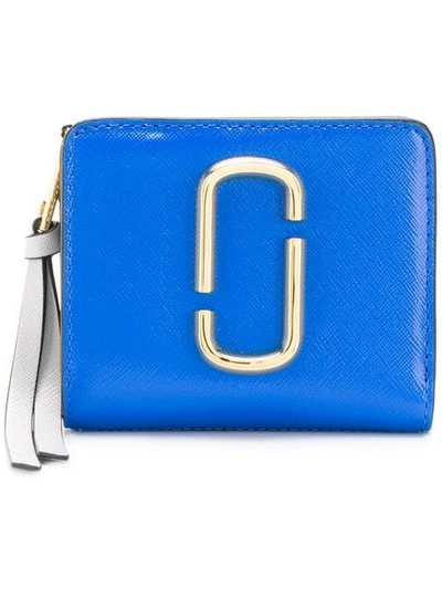 Marc Jacobs Snapshot Mini Compact Wallet In 494 Dazzling Blue Multi