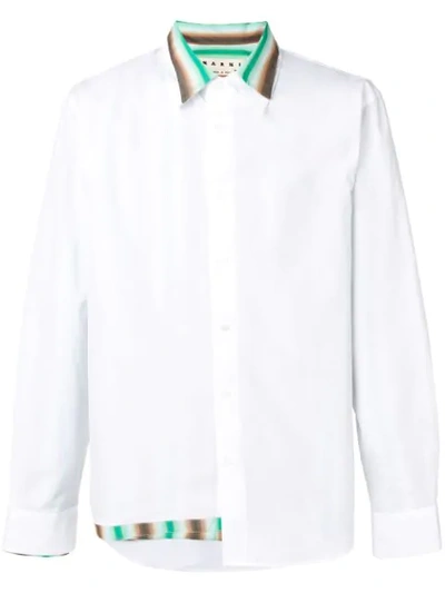 Marni Double Layer Shirt In White