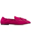 Tod's Feather Loafers In Pink