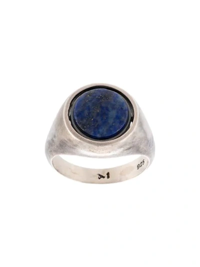 M Cohen Stone Ring In Silver