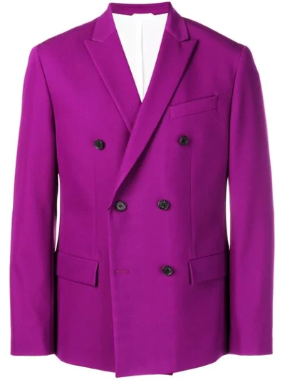 Calvin Klein 205w39nyc Double-breasted Blazer In Purple