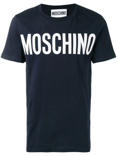 Moschino Printed Logo T-shirt In 1510 Blue